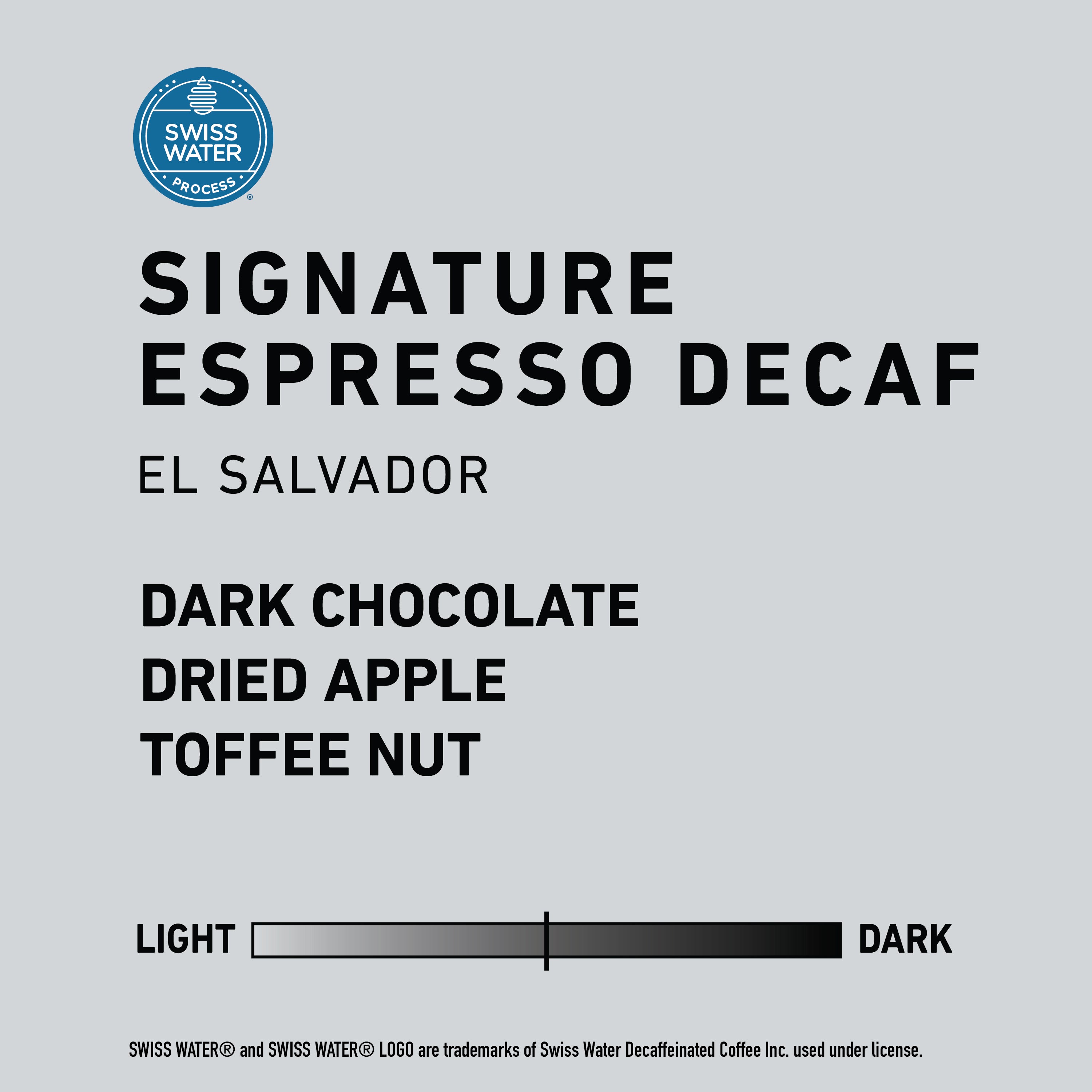 Signature Espresso Swiss Water® Decaf