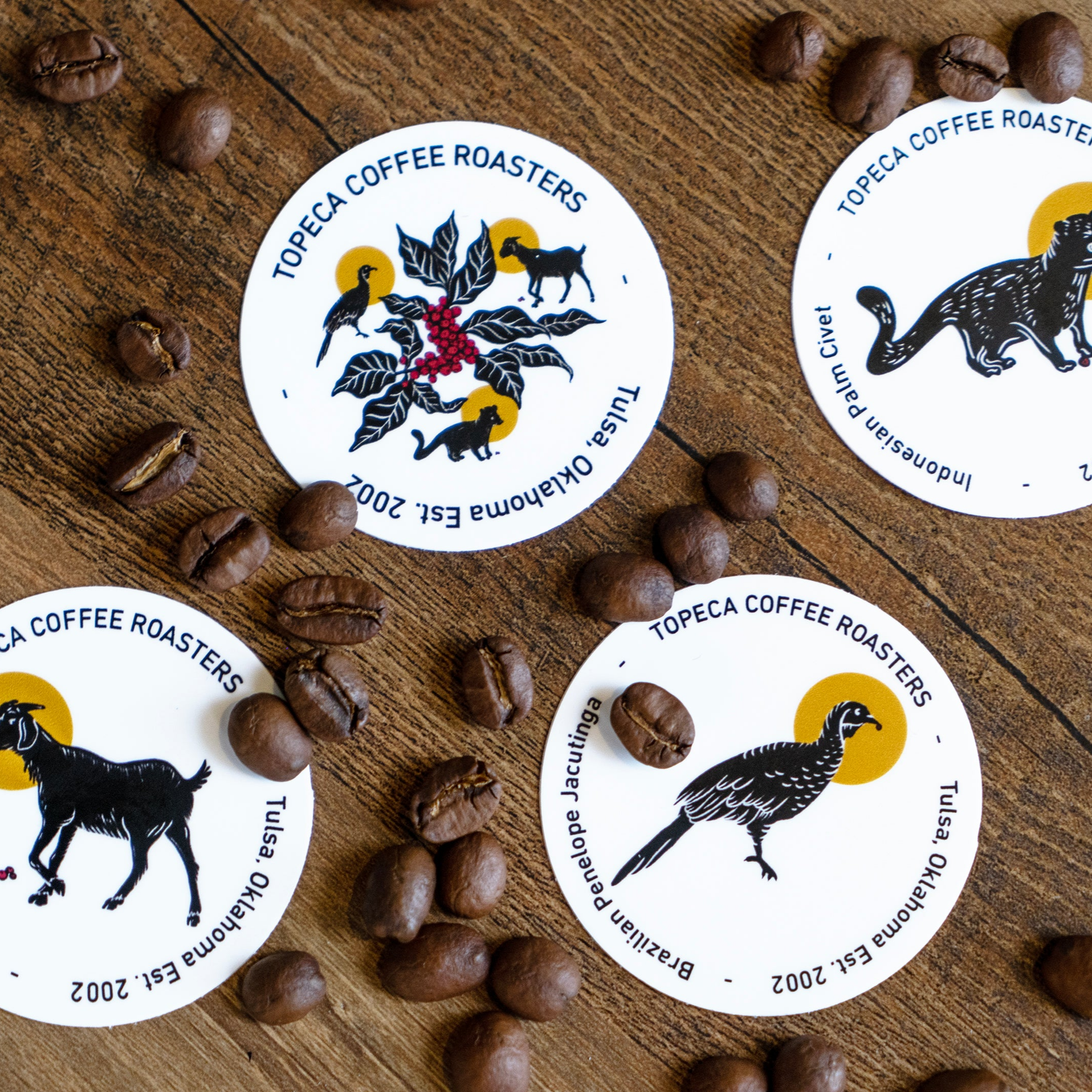 Animals of Coffee Sticker Pack