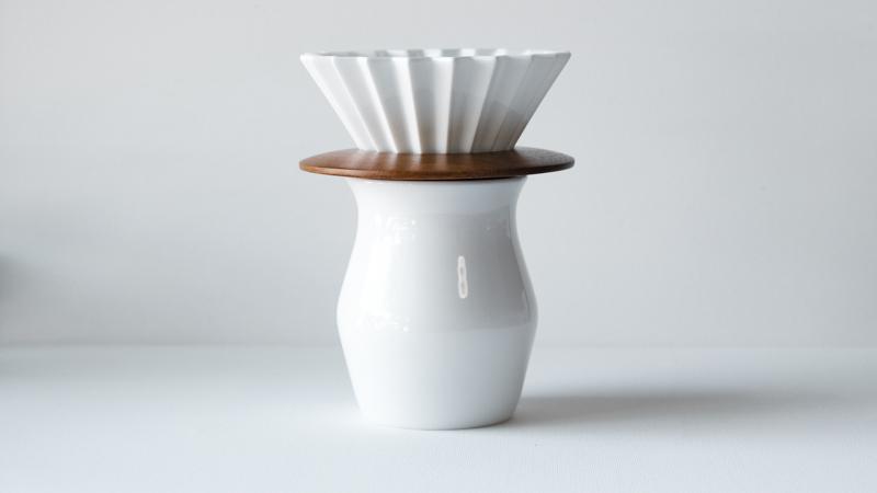 Origami Dripper Collar - Wood | Topeca Coffee Roasters