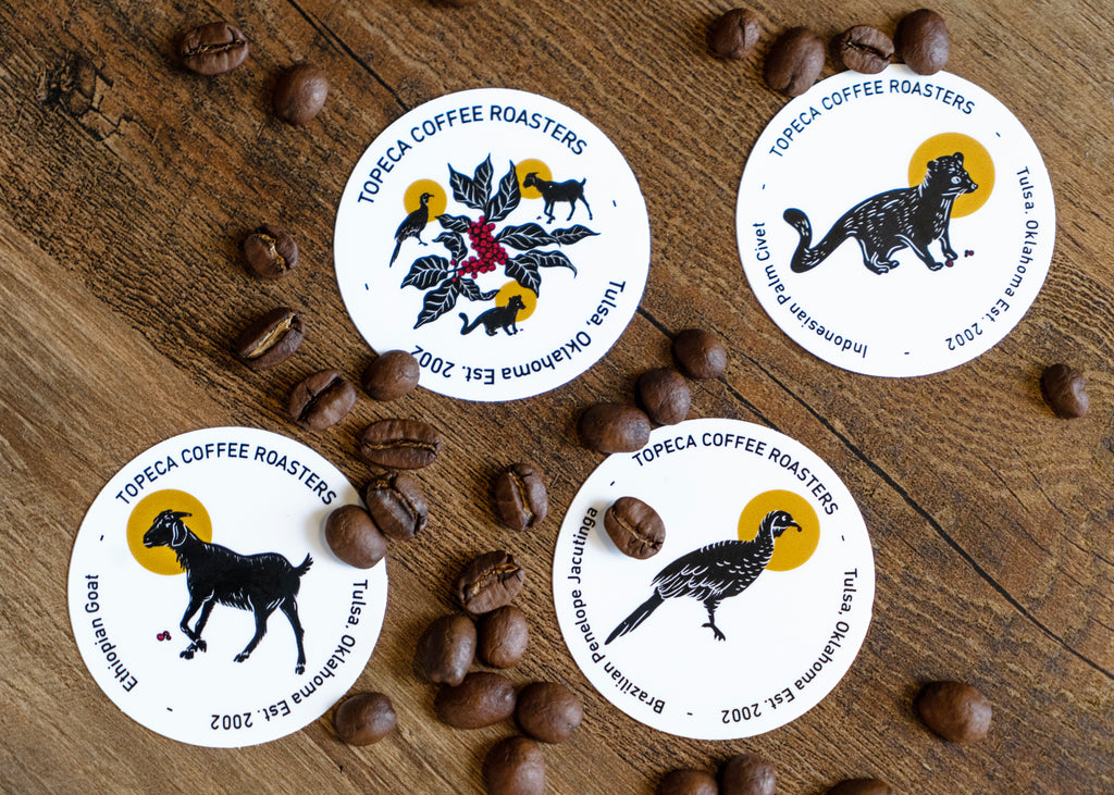 Animals of Coffee Sticker Pack